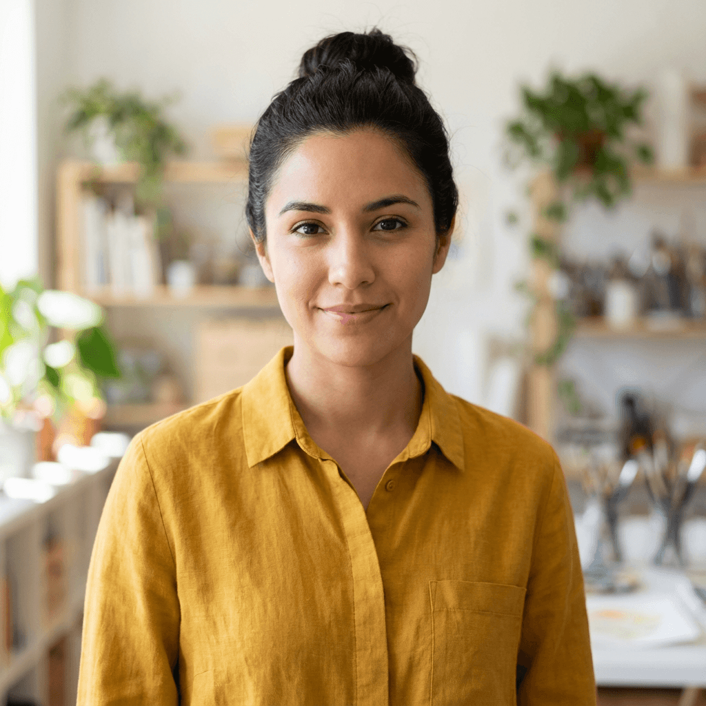 Female in her late 20s, Hispanic, professional approachable style suitable for legal consultation