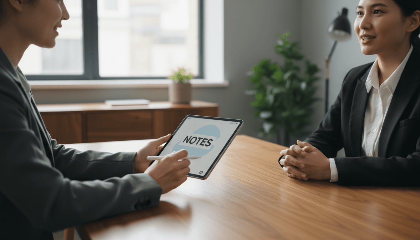 Attorney in a consultation meeting with a client